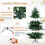 1,80 m hoher künstlicher Weihnachtsbaum mit 240 LED-Lichtern 5