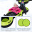 Ciambella da neve gonfiabile per 2 persone, verde, include pompa e maniglie 5