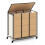 Costway 66CM Tall Laundry Hamper 3 Section Laundry Sorter with Lid 1