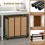 Costway 66CM Tall Laundry Hamper 3 Section Laundry Sorter with Lid 9