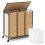 Costway 66CM Tall Laundry Hamper 3 Section Laundry Sorter with Lid 5