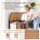 Costway 66CM Tall Laundry Hamper 3 Section Laundry Sorter with Lid 7