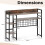 Costway Desk Shelf 4 Tier Desktop Display Rack with Metal Grid Panel 3
