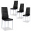 Costway Set of 4 Dining Chairs Seat High Back Armless Accent Dining Side 1
