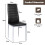 Costway Set of 4 Dining Chairs Seat High Back Armless Accent Dining Side 3