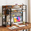 Costway Desk Shelf 4 Tier Desktop Display Rack with Metal Grid Panel 7