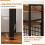 Costway Desk Shelf 4 Tier Desktop Display Rack with Metal Grid Panel 10