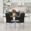 Costway Set of 4 Dining Chairs Seat High Back Armless Accent Dining Side 5