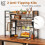 Costway Desk Shelf 4 Tier Desktop Display Rack with Metal Grid Panel 9