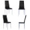 Costway Set of 4 Dining Chairs Seat High Back Armless Accent Dining Side 6