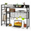 Costway Desk Shelf 4 Tier Desktop Display Rack with Metal Grid Panel 2