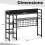 Costway Desk Shelf 4 Tier Desktop Display Rack with Metal Grid Panel 3