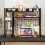 Costway Desk Shelf 4 Tier Desktop Display Rack with Metal Grid Panel 4