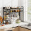 Costway Desk Shelf 4 Tier Desktop Display Rack with Metal Grid Panel 5