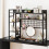 Costway Desk Shelf 4 Tier Desktop Display Rack with Metal Grid Panel 6