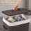 Costway Bamboo Laundry Basket with Lid 72L Black Clothes Hamper Removable 8