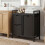 Costway Freestanding Laundry Hamper Laundry Basket Organizer 9