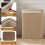 Costway Bamboo Laundry Basket with Lid 72L Natural Clothes Hamper Removable 10
