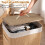 Costway Bamboo Laundry Basket with Lid 72L Natural Clothes Hamper Removable 9