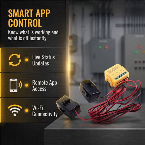 Tuya Wifi  Power Meter with Current Transformer Sensor Clamp 80A  Meter,2CH 1