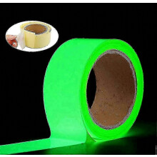 Glow in the Dark Tape, Self-Adhesive, Fluorescent, Reflective, 5m x 5cm, for Emergency Marking and Decoration