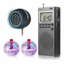 4Pcs Spirit Box Equipment Kit,with 2 LED Cat Ball 1 Spirit Box Speaker Paranormal Equipment Kit for Home Office Outdoor