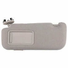 Zonneklep met spiegel voor auto-interieur, linkerzijde (bestuurderskant), grijs, compatibel met Toyota Auris Corolla 2007-2013