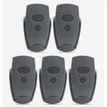 5er-Pack Garagentor-Handsender, 868,3 MHz, Zwei-Tasten-Ausführung, kompatibel mit D302-868, D304-868, D384-868, D321-868 und D323-868