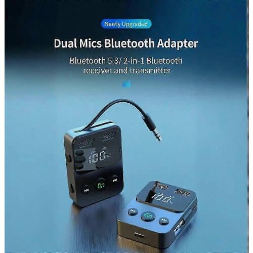 Bluetooth 5.3 Adapter Transmitter Receiver Wireless Audio For 3.5mm,New 2026 1