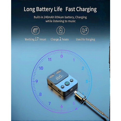 Bluetooth 5.3 Adapter Transmitter Receiver Wireless Audio For 3.5mm,New 2026 2