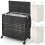 Costway 110L 2 Section Laundry Hamper with Lid 1