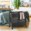 Costway 110L 2 Section Laundry Hamper with Lid 4