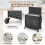 Costway 110L 2 Section Laundry Hamper with Lid 5
