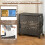 Costway 110L 2 Section Laundry Hamper with Lid 7