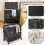 Costway 110L 2 Section Laundry Hamper with Lid 10