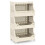 Costway 4 Tier Rolling Laundry Basket Plastic Storage Cart with Wheels 1