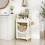 Costway 3 Tier Laundry Cart Folding Laundry Hamper with Lockable Wheels 5