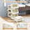Costway 4 Tier Rolling Laundry Basket Plastic Storage Cart with Wheels 6