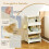 Costway 4 Tier Rolling Laundry Basket Plastic Storage Cart with Wheels 8