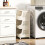 Costway 4 Tier Rolling Laundry Basket Plastic Storage Cart with Wheels 9