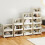 Costway 4 Tier Rolling Laundry Basket Plastic Storage Cart with Wheels 10