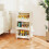 Costway 4 Tier Rolling Laundry Basket Plastic Storage Cart with Wheels 11