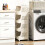 Costway 5 Tier Rolling Laundry Basket Plastic Storage Cart with Wheels 9