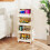 Costway 5 Tier Rolling Laundry Basket Plastic Storage Cart with Wheels 11