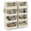 Costway 5 Tier Rolling Laundry Basket Plastic Storage Cart with Wheels 4