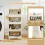 Costway 5 Tier Rolling Laundry Basket Plastic Storage Cart with Wheels 5