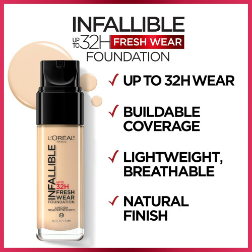 L’Oréal Paris L'Oreal Paris Infallible Fresh Wear Foundation, 420 True Beige 2