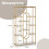 Costway Tall 5 Tier Bookcase with Metal Frame Oval Design Open Storage Shelves 3