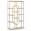 Costway Tall 5 Tier Bookcase with Metal Frame Oval Design Open Storage Shelves 11