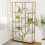 Costway Tall 5 Tier Bookcase with Metal Frame Oval Design Open Storage Shelves 4